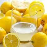 Drinking Lemon Water